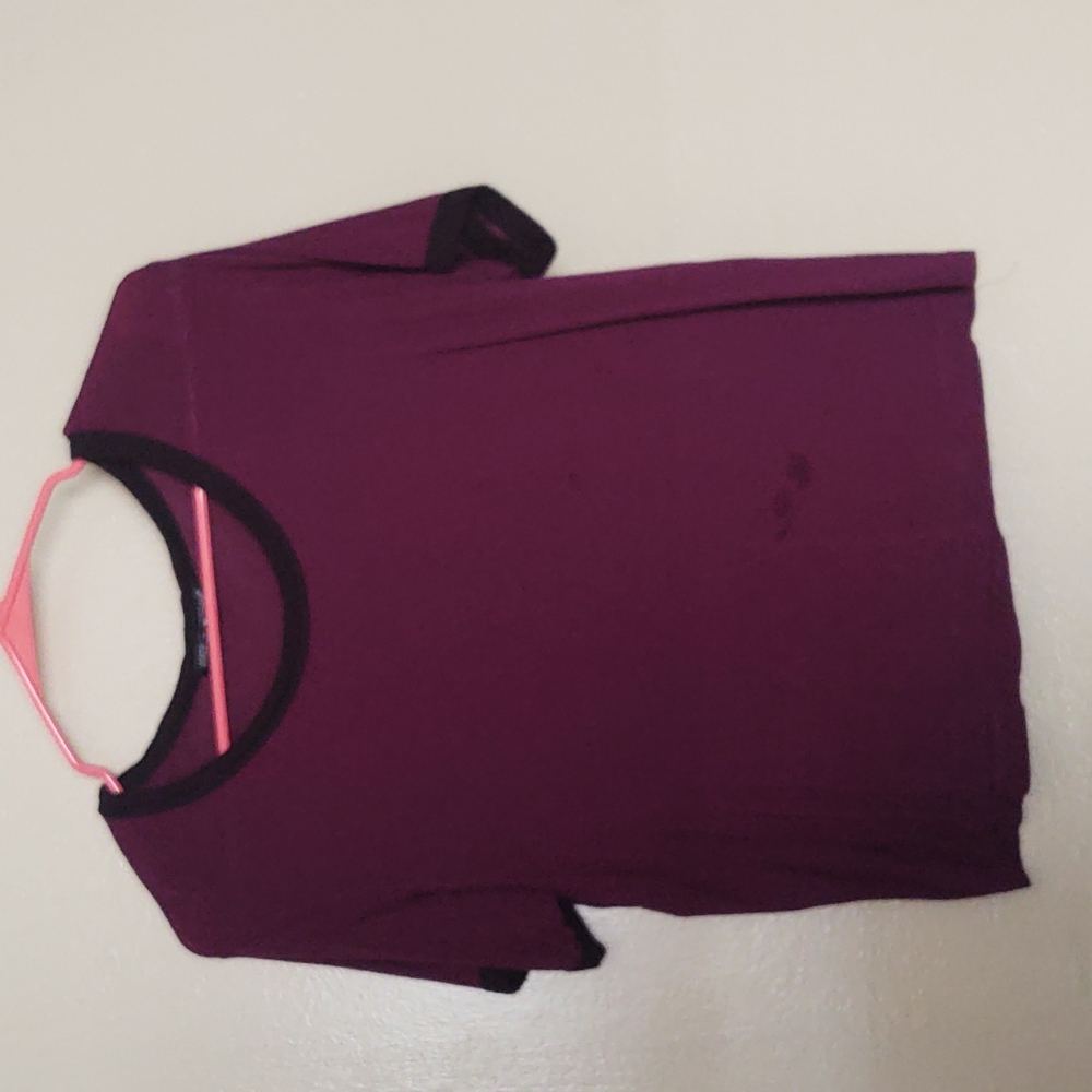 Purple and black American dream crop top